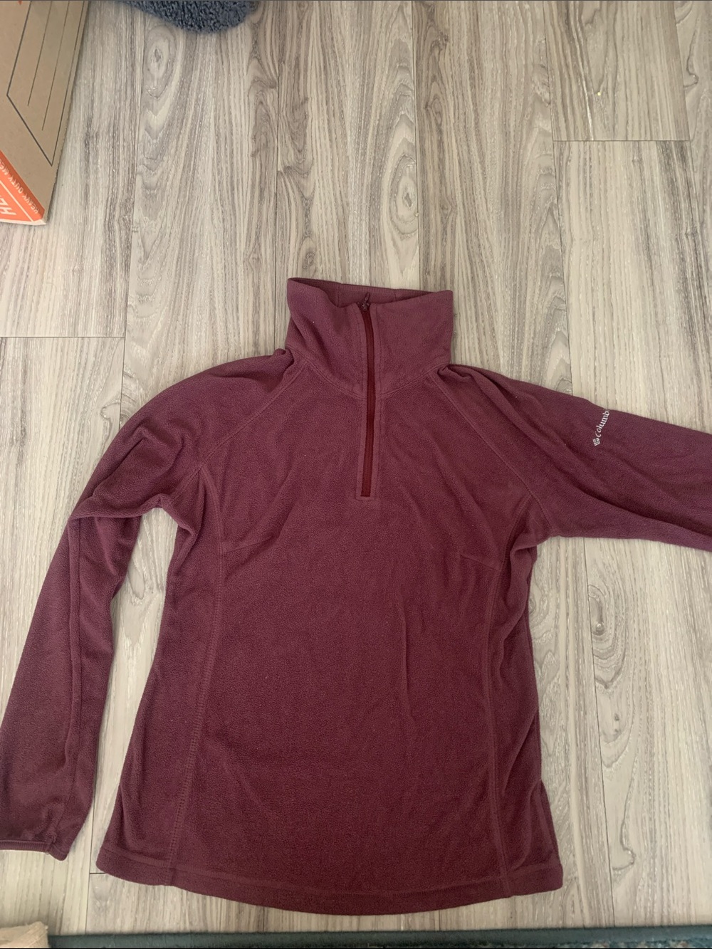 Columbia Women's Burgundy Half-Zip Fleece Pullover